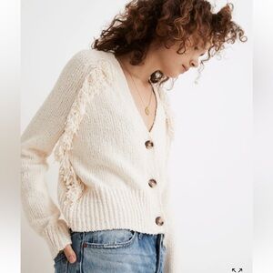 Madewell Chatterton Fringe Cardigan Sweater